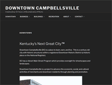 Tablet Screenshot of downtowncampbellsville.com